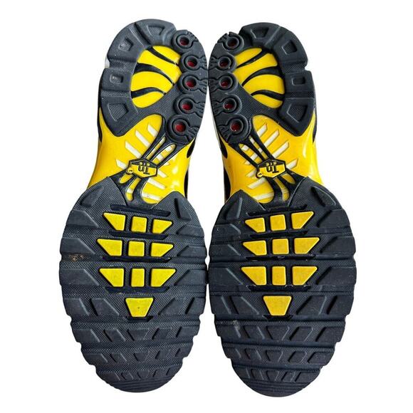 Nike Air Max Plus 97 Frequency Pack White Yellow Shoes AV7936 100 Men’s Sz 11.5 - Picture 3 of 6